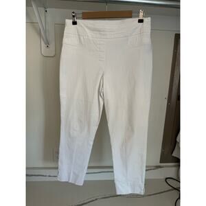 Renuar Women's White Stretch Waist‎ Dress Pants Size 12
